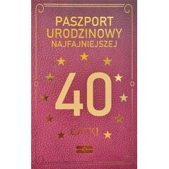 Yeku Karnet Urodzinowy 40 JCX - 038