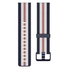 Fitbit Fitbit Versa-Lite Woven Hybrid Band, large, navy/pink