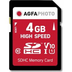 Karta AgfaPhoto SDHC 4 GB Class 10 UHS-I/U1 V10 (10424)