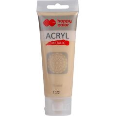 Happy Color Farba akrylowa Happy Color 75ml jasne złoto metalik