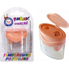 Titanum Temperówka owalna podwójna FunJoy Pomarańczowa