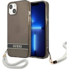Guess Guess GUHCP13SHTSGSK iPhone 13 mini 5,4" czarny/black hardcase Translucent Stap