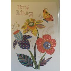 Turnowsky Karnet B6 + koperta MO8301X1 Kwiaty i motyl