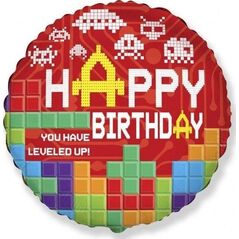 GoDan Balon foliowy Happy Birthday Bricks FX 46cm