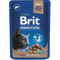 Brit BRIT CAT PREM.LIVER FOR STERILIZED 100G SASZETKA 111832 453
