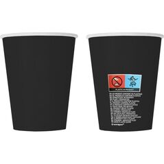 GoDan Kubeczki papierowe czarne 270ml 8szt