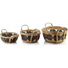Affek Design BALI KOMPLET 3 KOSZY 30XH:15CM/27XH:13CM/21XH:9CM
