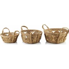 Affek Design BALI KOMPLET 3 KOSZY 30XH:15CM/27XH:13CM/21XH:9CM
