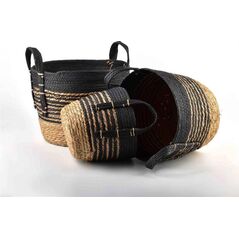 Affek Design BALI Komplet 3 koszy 33x33xH:26/28x28xH:23/23x23xH:20cm