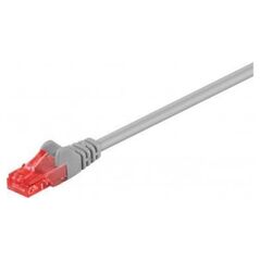 Goobay CAT 6 Kabel łączący, U/UTP, Szary - Długość kabla 1 m