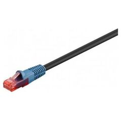 Goobay CAT 6 Kabel łączący,U/UTP, czarny - Długość kabla 60 m