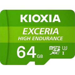 Karta Kioxia Exceria High Endurance MicroSDXC 64 GB Class 10 UHS-I/U3 A1 V30 (LMHE1G064GG2)