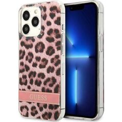 Guess Guess GUHCP13LHSLEOP iPhone 13 Pro / 13 6,1" różowy/pink hardcase Leopard