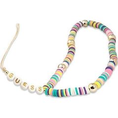 Guess Guess zawieszka GUSTPEAM Phone Strap wielokolorowy/multicolor Heishi Beads