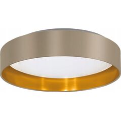 Lampa sufitowa EGLO Eglo Maserlo 2 99541 plafon lampa sufitowa 1x24W LED popielaty/złoty
