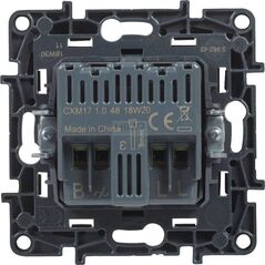 Legrand Ściemniacz obrotowy Legrand Niloe Step 863552 do żarówek i halogenów 5-300W czarny