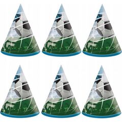 GoDan Czapeczki papierowe Soccer Fans 6szt