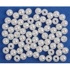 FANDY Koraliki 5 mm białe (40g)