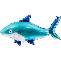 PartyDeco Balon foliowy Rekin, 92x48cm, mix one size