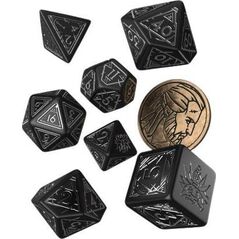 Q-Workshop Komplet kości Wiedźmin: Geralt - Srebrny Miecz