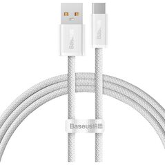 Kabel USB Baseus USB-A - USB-C 1 m Biały (CALD000602)
