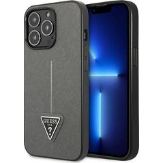Guess Guess GUHCP13LPSATLG iPhone 13 Pro / 13 6,1" srebrny/silver hardcase SaffianoTriangle Logo