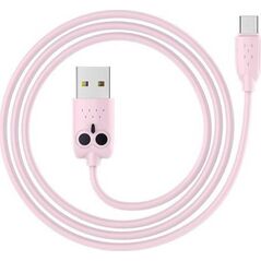 Kabel USB Hoco USB-A - USB-C 1 m Różowy (6957531093718)