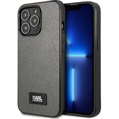 Karl Lagerfeld Karl Lagerfeld KLHCP13LSFMP2DG iPhone 13 Pro / 13 6,1" hardcase srebrny/silver Saffiano Plaque