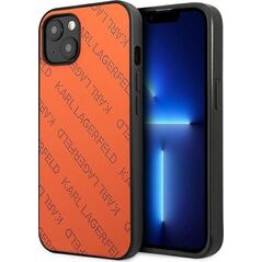 Karl Lagerfeld Karl Lagerfeld KLHCP13SPTLO iPhone 13 mini 5,4" hardcase pomarańczowy/orange Perforated Allover