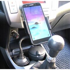 UCHWYT SAMOCHODOWY NA TELEFON MONTOWANY W MIEJSCU KUBKA