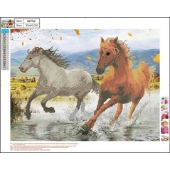 Centrum Mozaika diamentowa 5D 40x50cm Horses 89762