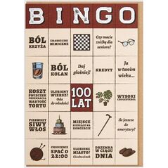 Nadwyraz.com Karnet Urodziny - Bingo 100 lat!