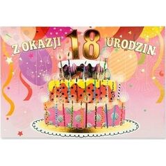 Pan Dragon Karnet B6 Urodziny 18
