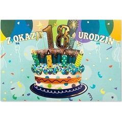 Pan Dragon Karnet B6 Urodziny 18
