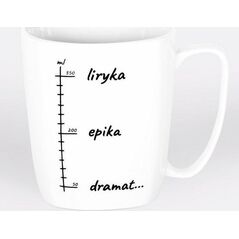 Nadwyraz.com Kubek ceramiczny bia³y Liryka, epika, dramat... (494127) - 5901005001038