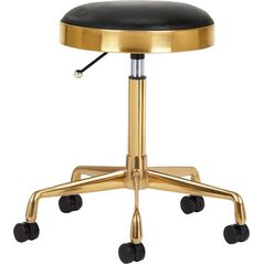 Activeshop TABORET KOSMETYCZNY H7 ZŁOTY CZARNY