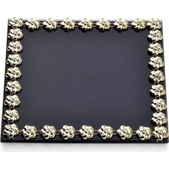 Affek Design ELIA BLACK Podstawka art. dekoracyjny   15x15xh1cm