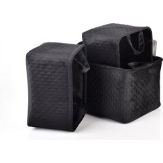 Affek Design SARA BLACK KOMPLET 3 KOSZY L38x26xh22cm,M34x23xh20cm, S30x20xh18cm