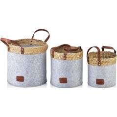 Affek Design AMPARO KOMPLET 3 KOSZY 28xH28CM,24xH24CM 20xH20CM