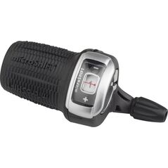 Microshift Manetka MICROSHIFT, Lewa, 3.rzędowa, Kompatybilna z Shimano, Twist Shifter, Optyczny Wskaźnik Przełożeń (NEW)