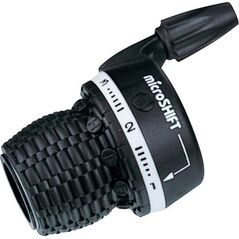 Microshift Manetka MICROSHIFT, Lewa, 3.rzędowa, Kompatybilna z Shimano, Twist Shifter, Indeksowanie (NEW)