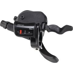 Microshift Manetka MICROSHIFT, Prawa, 7.rzędowa, Kompatybilne z Shimano, Xpress Shifter, Optyczny Wskaźnik Przełożeń, Czarna (NEW)