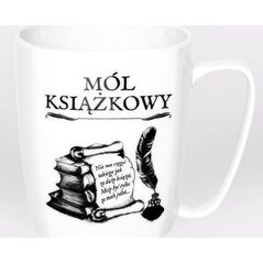 Nadwyraz.com Kubek ceramiczny bia³y Mól ksi±¿kowy (494124) - 5901005001076