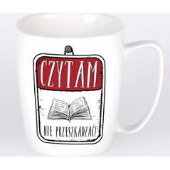 Nadwyraz.com Kubek ceramiczny bia³y Czytam - nie przeszkadzaæ! (494122) - 5901005002516