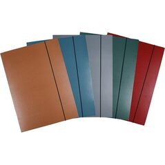 Office Products Teczka z gumką OFFICE PRODUCTS Natura, karton/lakier, A4, 300gsm, 3-skrz., mix kolorów