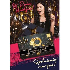 Armin Style Karnet Urodziny 40 Gift-M
