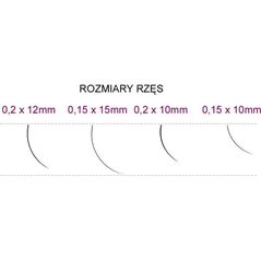 Syis SYIS - RZĘSY J 0,20x 10mm 0,25g