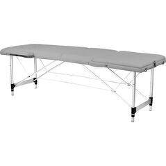 Activeshop STÓŁ SKŁADANY DO MASAŻU ALUMINIOWY ACTIV FIZJO KOMFORT 3 SEGMENTOWY SZARY
