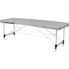 Activeshop STÓŁ SKŁADANY DO MASAŻU ALUMINIOWY KOMFORT ACTIV FIZJO 2 SEGMENTOWY SZARY