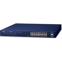 Planet 16-Port 10/100/1000T 802.3at